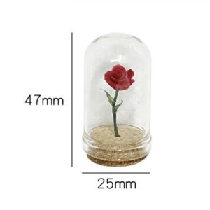 Figura Mini rosa en cúpula