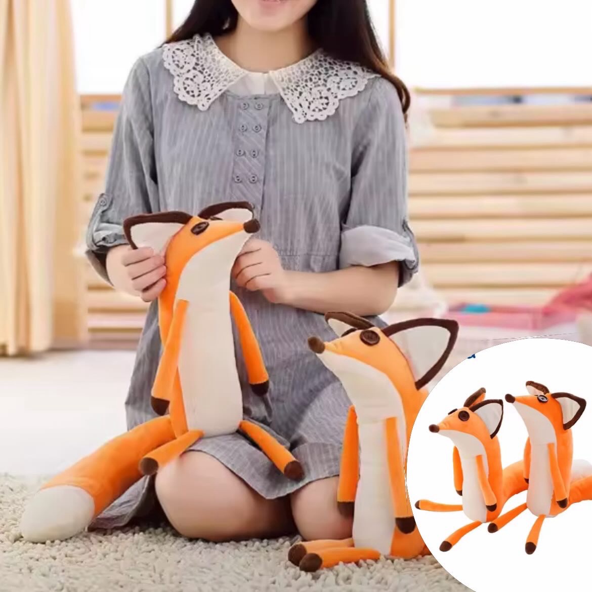 Peluche Zorro (60cm) - Imagen 4