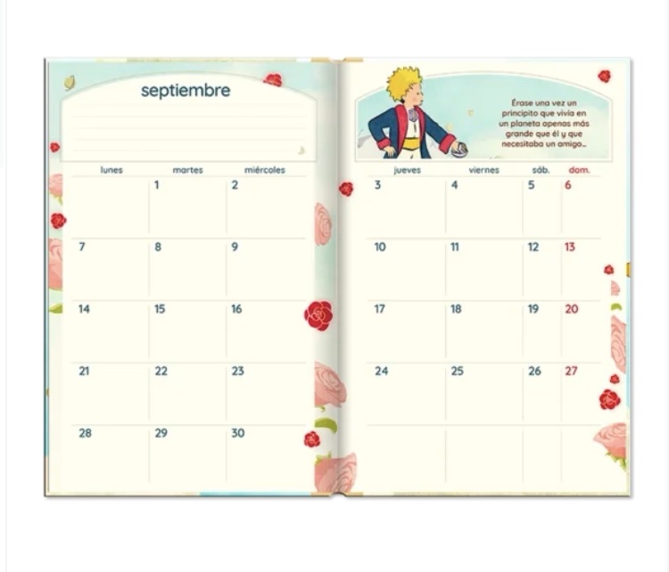 Agenda El Principito Semanal 2026 – A5 (14×21) - Imagen 2