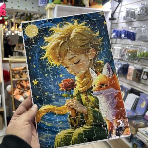 Puzzle "El Principito, el zorro y la rosa" Lindo rompecabeza de 120 piezas