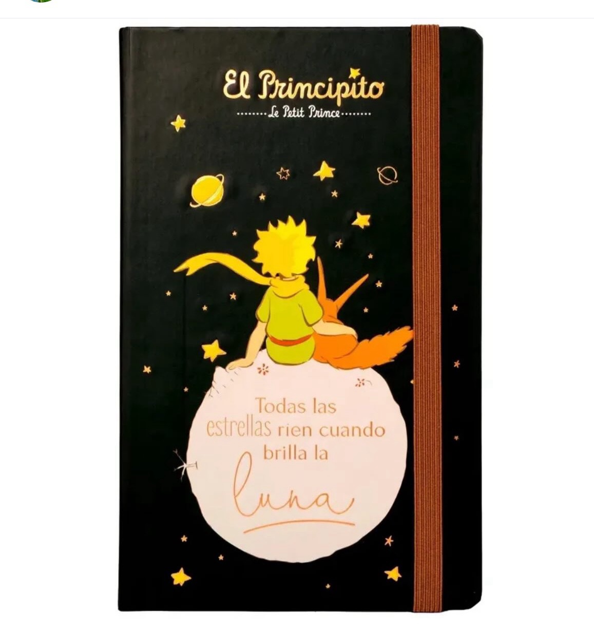 Libreta El Principito
Portada color negro
Con Elástico 13x21 Cm
96 páginas lineadas 8mm
Cinta marcapáginas